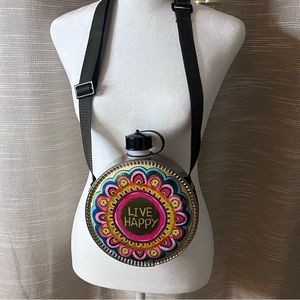 Natural Life “Live Happy” Canteen 70 oz. BPA Free Plastic & Stainless Steel